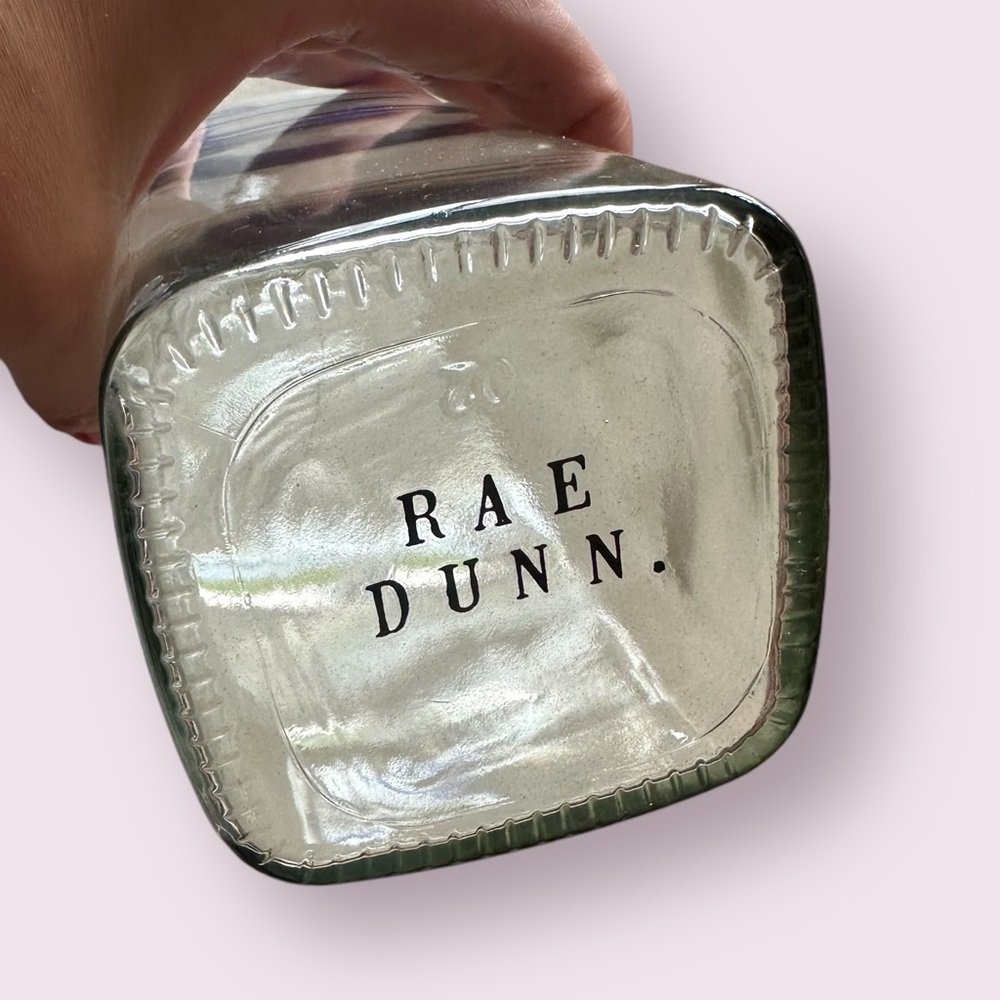 Rae Dunn Clear Glass Bottle with Blue 'SIP' - Picture 4 of 9